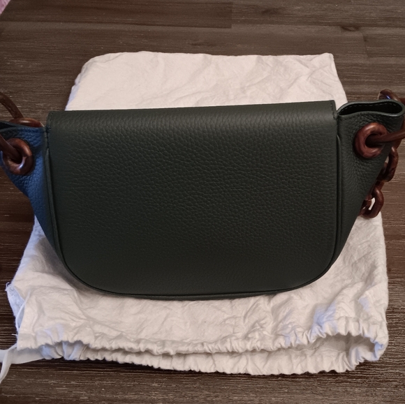 Simon Miller Green and Brown Crossbody Bag with Chain Strap - Picture 7 of 16